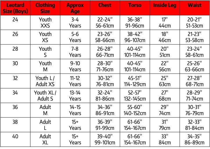 **NEW** AAAsports Boys Competition Leotard