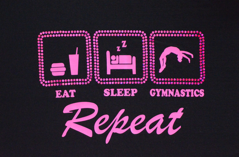 Eat, Sleep, Gymnastics, Repeat T-Shirt