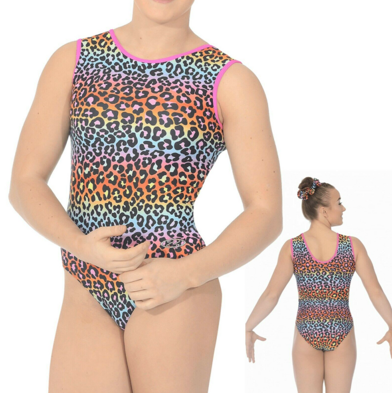 Cheetah Sleeveless Leotard