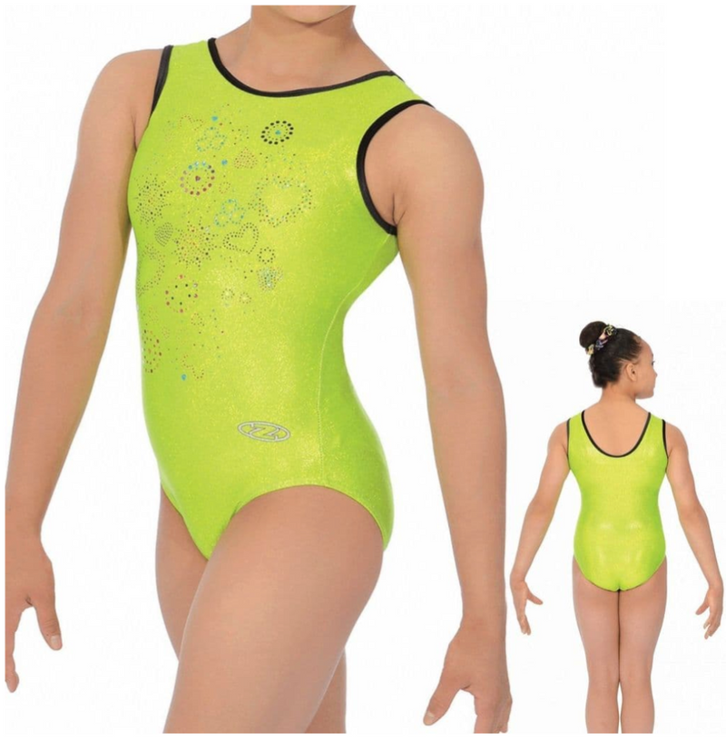 Hearts Sleeveless Leotard