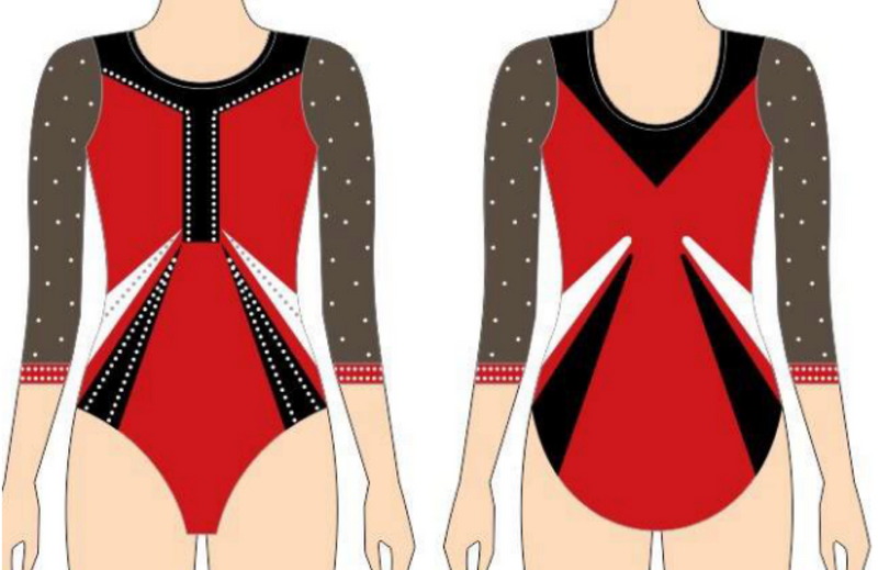 **NEW** AAAsports Girls Sleeveless Competition Leotard