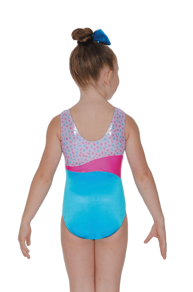 Confetti Sleeveless Girls Leotard