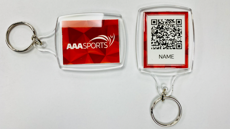 AAAsports QR Code Keyring